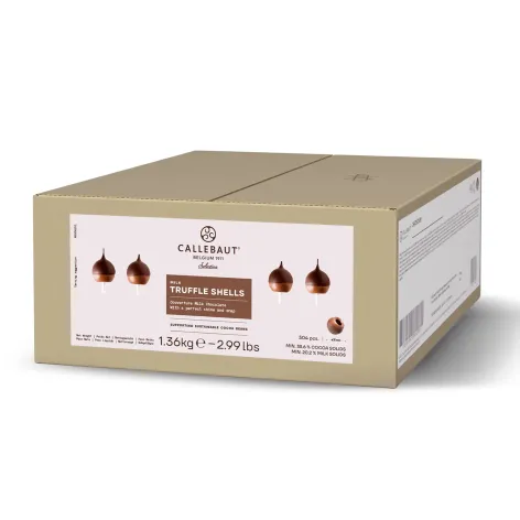 Box of 504.webp Callebaut Milk Chocolate Truffle Shells